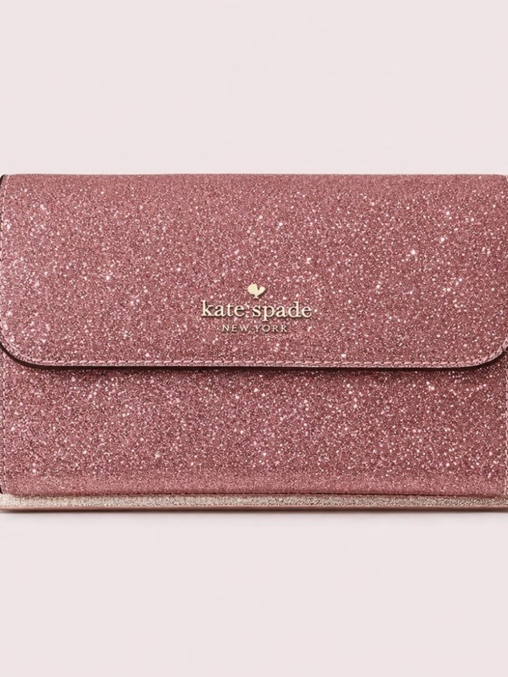 NWT‎ Kate Spade Pink Glitter Wallet Wristlet